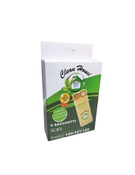 Sacchetti in carta aspirapolvere compatibile Vorwerk / Folletto (mod. 120, 121, 122)