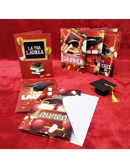 Kit ricarica Laurea / biglietti di auguri mod. Basic