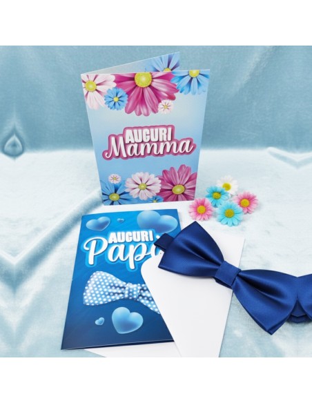 Kit ricarica Mamma e Papà / biglietti di auguri mod. Basic