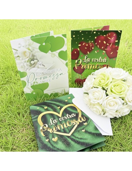 Kit ricarica Promessa di matrimonio / Biglietti di auguri mod. Basic