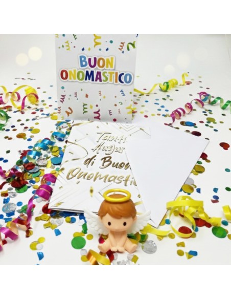 Kit ricarica Onomastico / biglietti di auguri mod. Basic