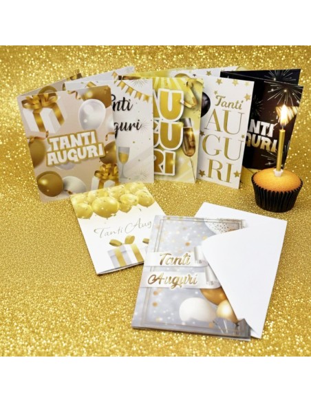 Kit ricarica Tanti Auguri / biglietti di auguri mod. Basic