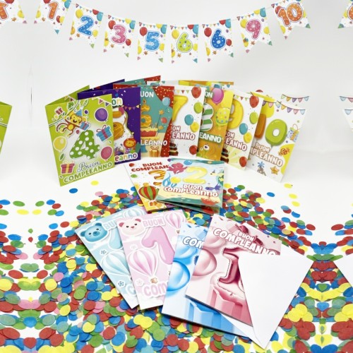 Kit ricarica Compleanni (1, 2, 3, 4,...