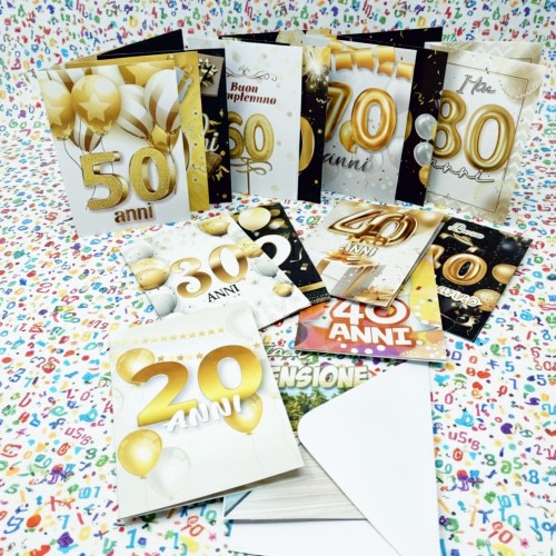 Kit ricarica Compleanni (20, 30, 40...