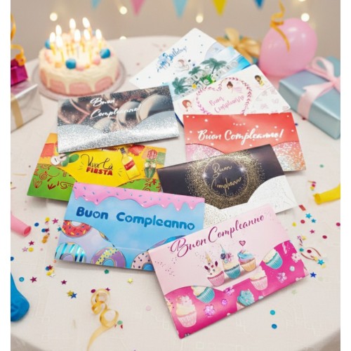 Kit ricarica Compleanno / Porta Soldi...