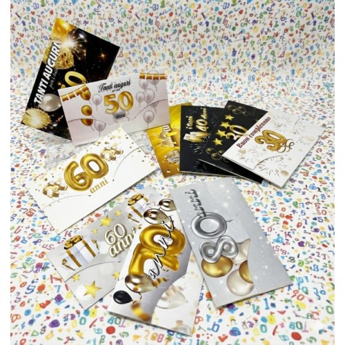 Kit ricarica Compleanni (30, 40, 50,...