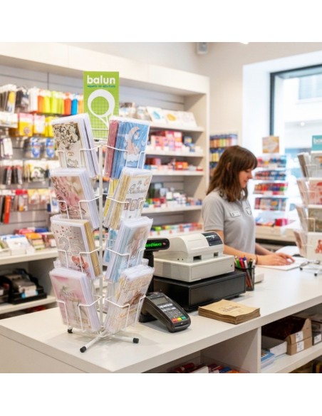 Espositore da banco girevole / biglietti di auguri mod. Basic (pz. 384)