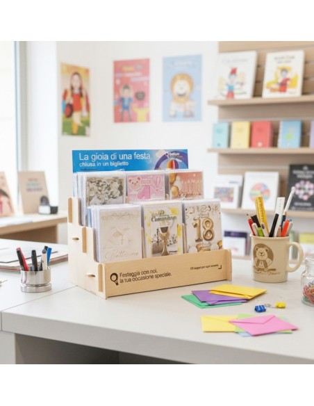 Espositore da Banco / biglietti di auguri mod. Basic (pz. 288)