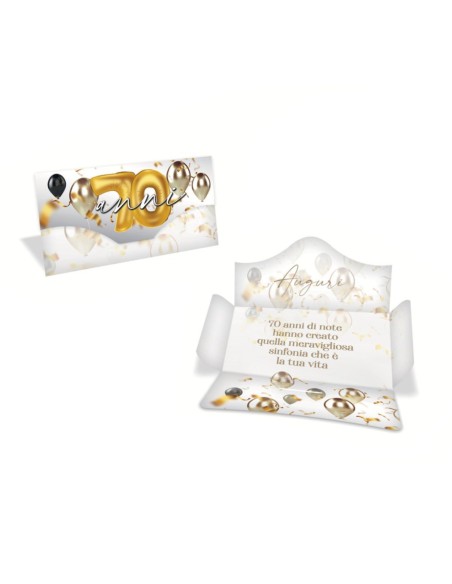 Kit ricarica Compleanni (30, 40, 50, 60, 70, 80 anni) / Porta Soldi Basic