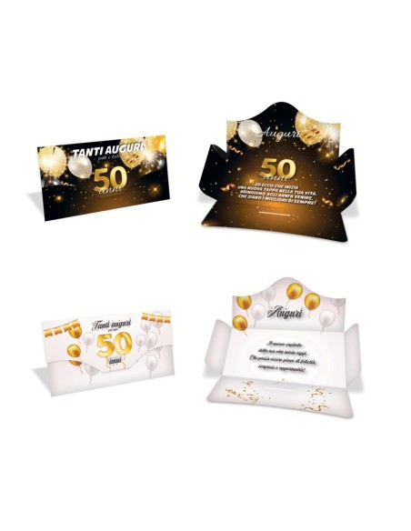 Kit ricarica Compleanni (30, 40, 50, 60, 70, 80 anni) / Porta Soldi Basic