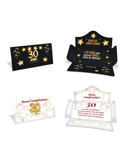 Kit ricarica Compleanni (30, 40, 50, 60, 70, 80 anni) / Porta Soldi Basic