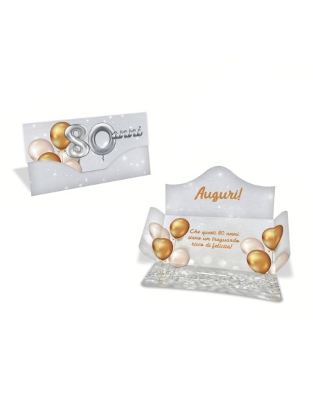 Kit ricarica Compleanni (30, 40, 50, 60, 70, 80 anni) / Porta Soldi Basic