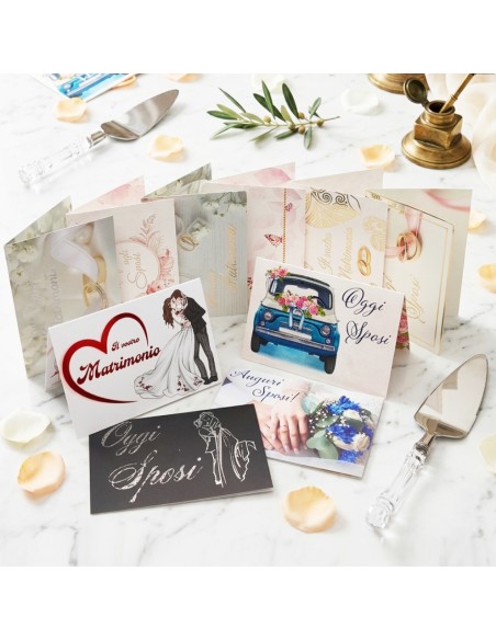 Kit ricarica Matrimonio / biglietti di auguri mod. Deluxe