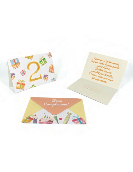 Kit ricarica Compleanni (2, 3, 4, 5, 6, 7, 8, 9, 10 anni) / biglietti mod. Deluxe