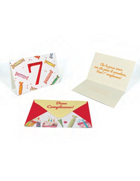 Kit ricarica Compleanni (2, 3, 4, 5, 6, 7, 8, 9, 10 anni) / biglietti mod. Deluxe