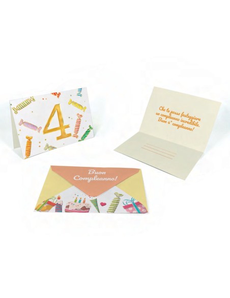 Kit ricarica Compleanni (2, 3, 4, 5, 6, 7, 8, 9, 10 anni) / biglietti mod. Deluxe