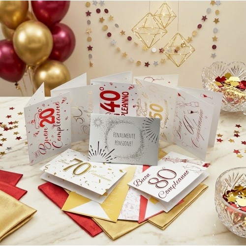 Kit ricarica Compleanni (20, 30, 40,...