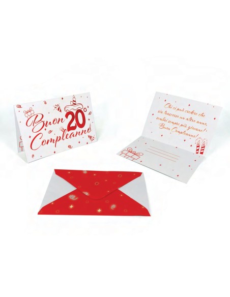 Kit ricarica Compleanni (20, 30, 40, 50, 60, 70, 80 anni) e Pensione / biglietti mod. Deluxe