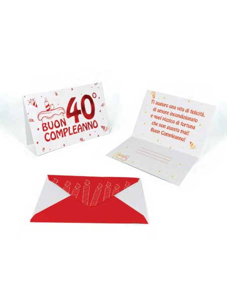Kit ricarica Compleanni (20, 30, 40, 50, 60, 70, 80 anni) e Pensione / biglietti mod. Deluxe
