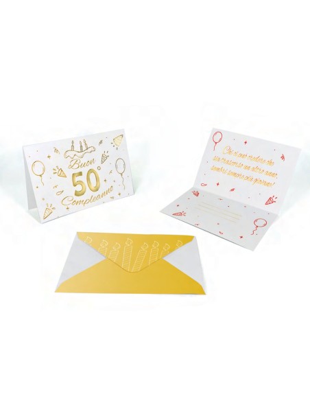 Kit ricarica Compleanni (20, 30, 40, 50, 60, 70, 80 anni) e Pensione / biglietti mod. Deluxe