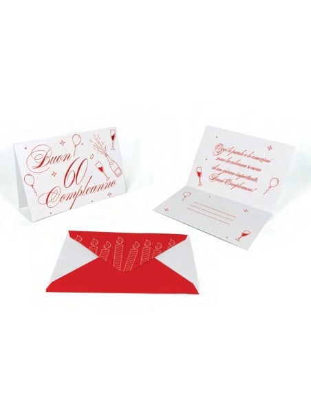 Kit ricarica Compleanni (20, 30, 40, 50, 60, 70, 80 anni) e Pensione / biglietti mod. Deluxe