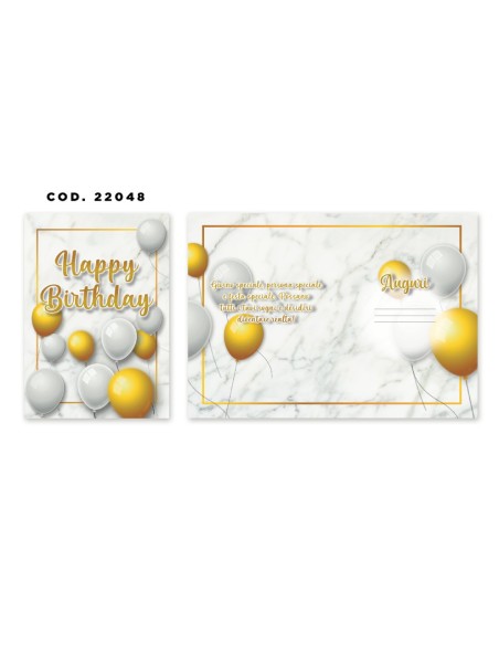 Kit ricarica Compleanno / biglietti di auguri mod. Basic