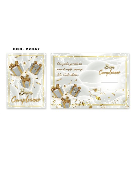 Kit ricarica Compleanno / biglietti di auguri mod. Basic