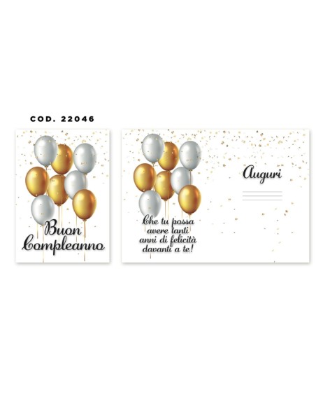Kit ricarica Compleanno / biglietti di auguri mod. Basic