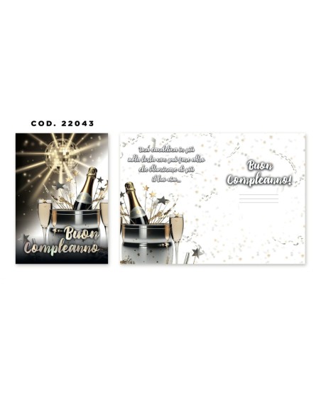 Kit ricarica Compleanno / biglietti di auguri mod. Basic