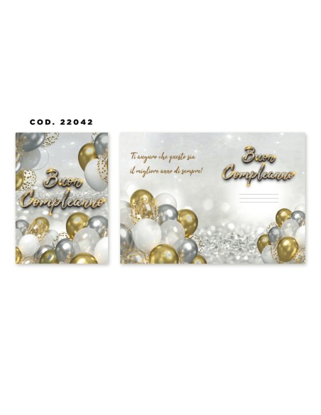 Kit ricarica Compleanno / biglietti di auguri mod. Basic