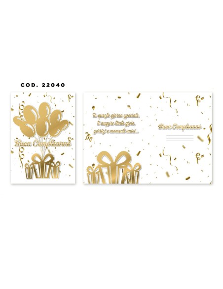 Kit ricarica Compleanno / biglietti di auguri mod. Basic