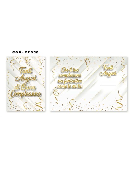 Kit ricarica Compleanno / biglietti di auguri mod. Basic