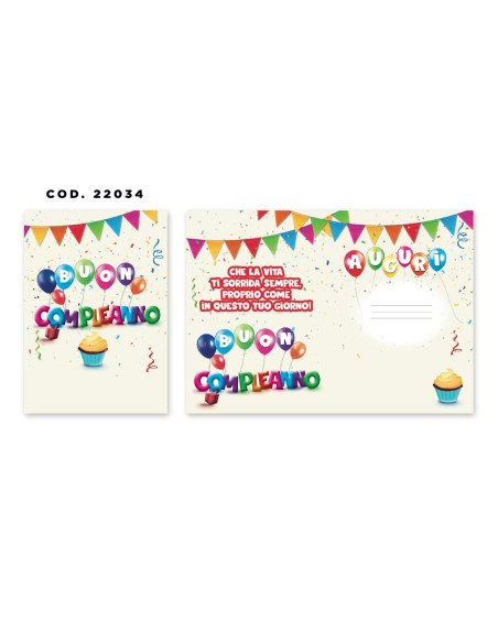 Kit ricarica Compleanno / biglietti di auguri mod. Basic
