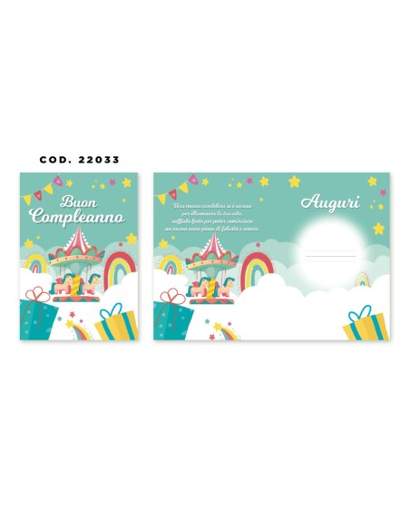 Kit ricarica Compleanno / biglietti di auguri mod. Basic