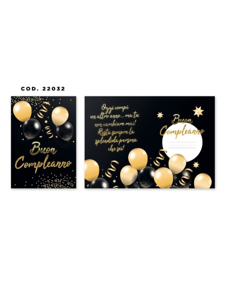 Kit ricarica Compleanno / biglietti di auguri mod. Basic