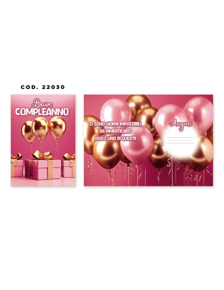Kit ricarica Compleanno / biglietti di auguri mod. Basic