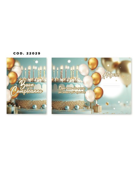 Kit ricarica Compleanno / biglietti di auguri mod. Basic