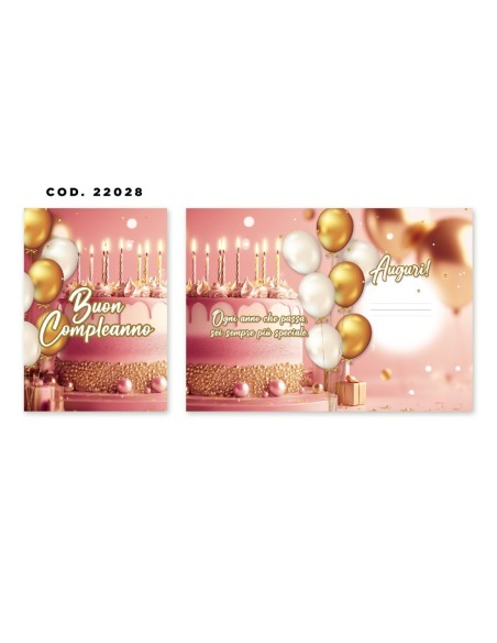 Kit ricarica Compleanno / biglietti di auguri mod. Basic