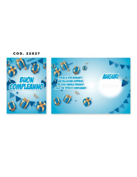 Kit ricarica Compleanno / biglietti di auguri mod. Basic