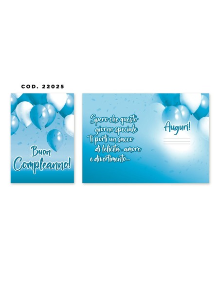 Kit ricarica Compleanno / biglietti di auguri mod. Basic