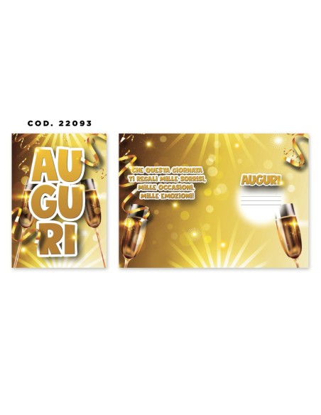 Kit ricarica Tanti Auguri / biglietti di auguri mod. Basic