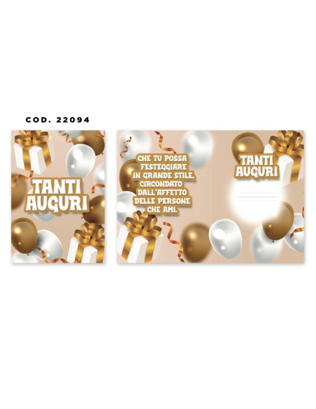 Kit ricarica Tanti Auguri / biglietti di auguri mod. Basic
