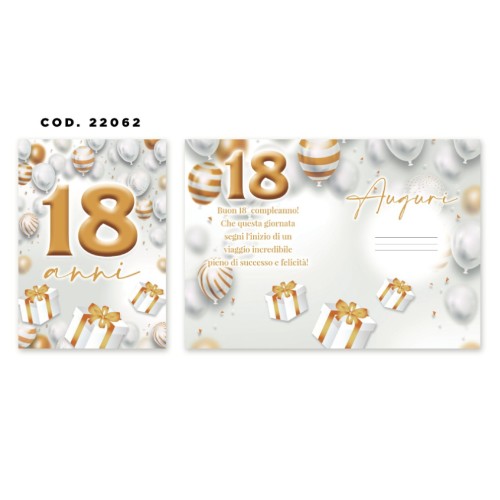 Kit ricarica 18 Anni / biglietti di...