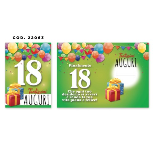 Kit ricarica 18 Anni / biglietti di...