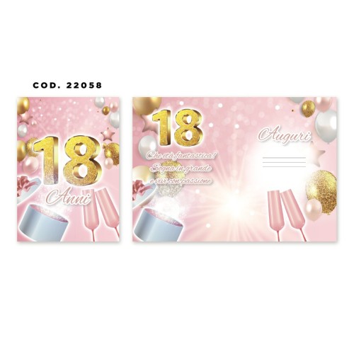 Kit ricarica 18 Anni / biglietti di...