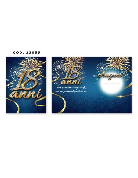 Kit ricarica 18 Anni / biglietti di auguri mod. Basic