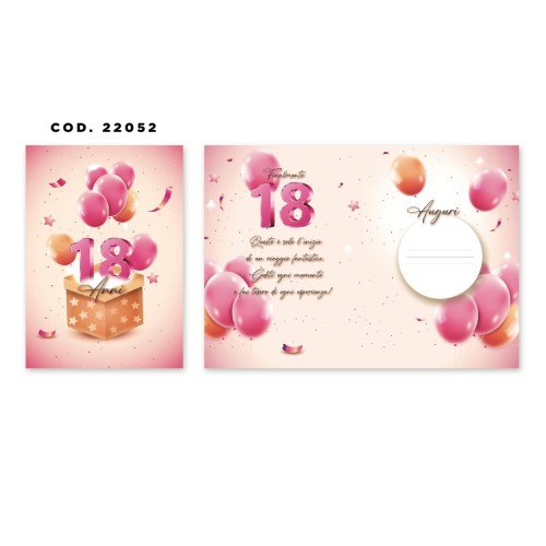 Kit ricarica 18 Anni / biglietti di...