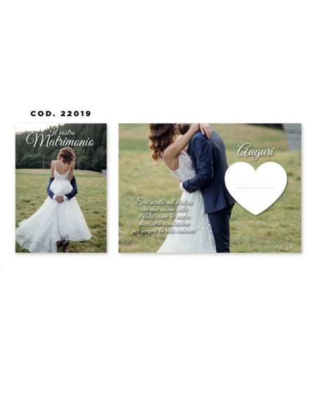 Kit ricarica Matrimonio / biglietti di auguri mod. Basic