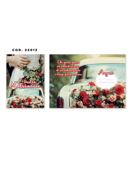 Kit ricarica Matrimonio / biglietti di auguri mod. Basic
