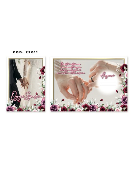 Kit ricarica Matrimonio / biglietti di auguri mod. Basic